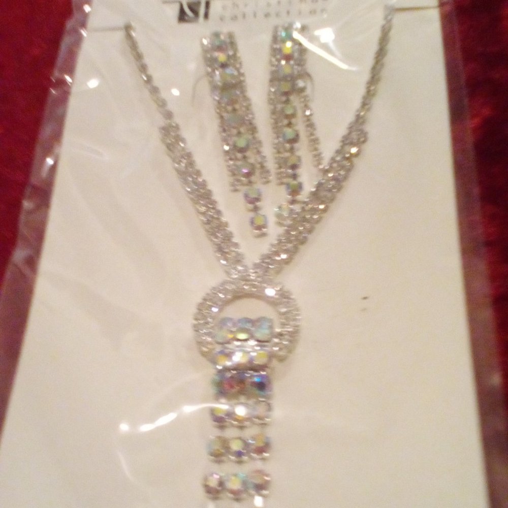 22" Christina Collection Silver Rhinestone